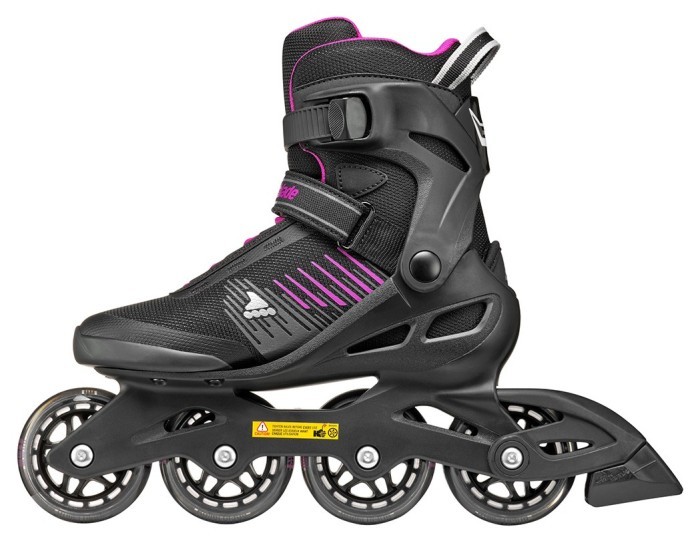 Rollerblade ролики Zetrablade W black-cyclamen pink 250, укр, укр