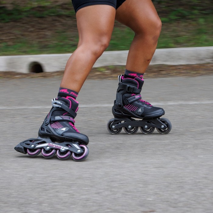 Rollerblade ролики Zetrablade W black-cyclamen pink 250, укр, укр
