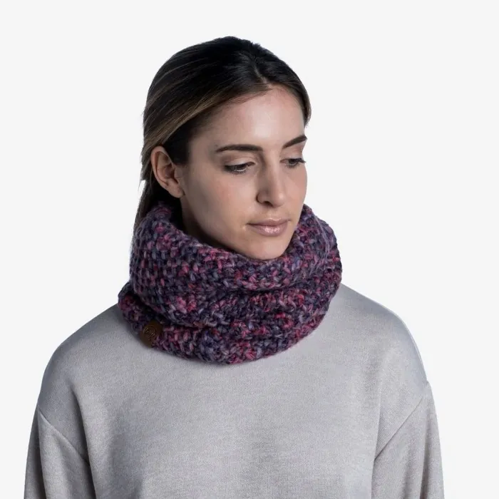 Шарф-труба Buff Knitted & Fleece Neckwarmer Margo, Purple