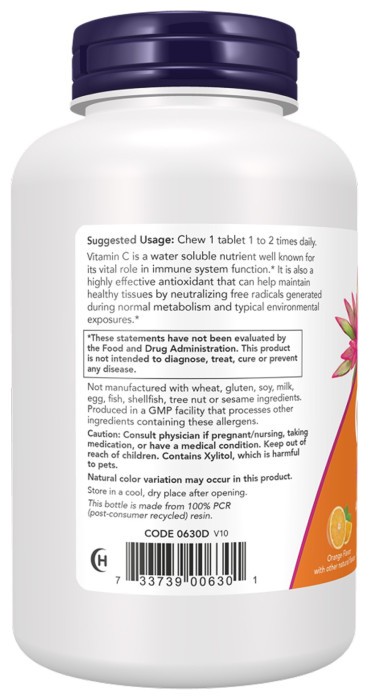C-500 Chew Orange - 100 tabs