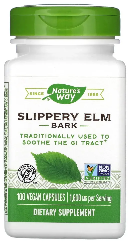 Slippery Elm Bark - 100 vcaps