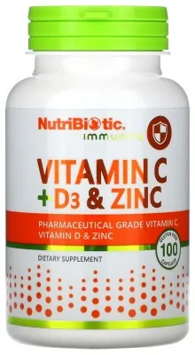 Vitamin C+D3 & Zinc - 100 caps