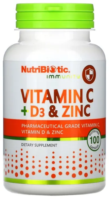 Vitamin C+D3 & Zinc - 100 caps