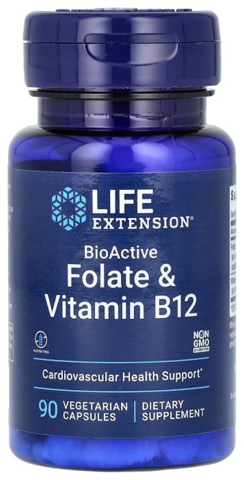 BioActive Folate & Vitamin B12 - 90 vcaps