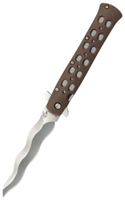 Ніж складаний Cold Steel 4" TI-Lite, Kris Blade, Zytel Handle, Brown