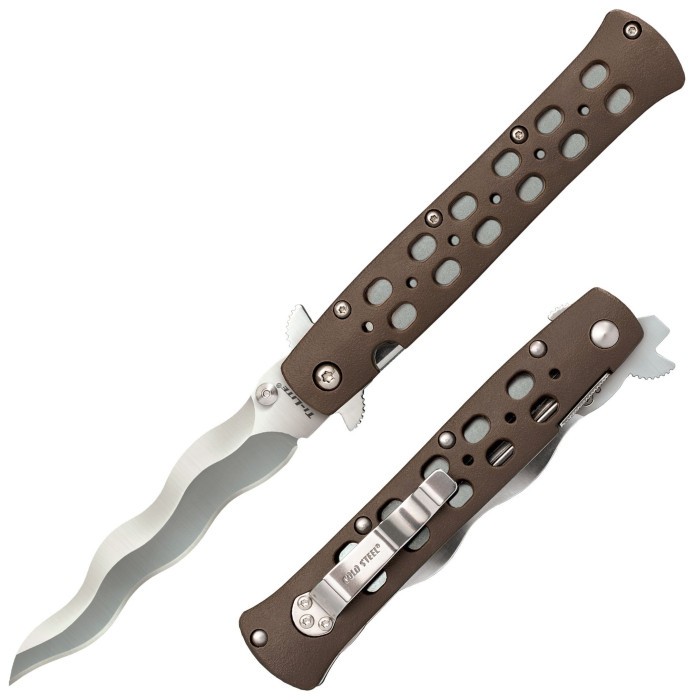 Ніж складаний Cold Steel 4" TI-Lite, Kris Blade, Zytel Handle, Brown