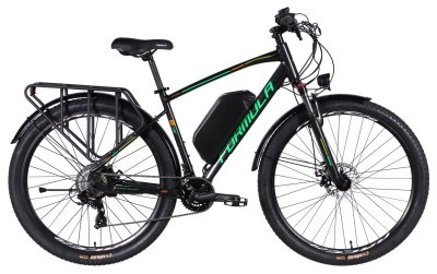 Велосипед уцененный с электроприводом 29" AL Formula eCURSOR MAN DD CS рама-19" 48B 17.5А*ч 500Вт черно-зеленый 2026
