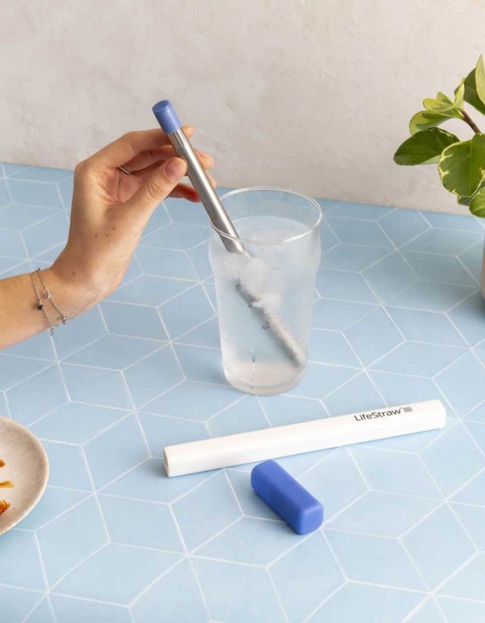 Фильтр для воды LifeStraw SIP, 1 шт с футляром для переноски, Stormy Blue