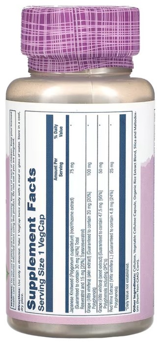 Resveratrol 75mg - 60 vcaps