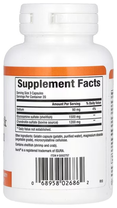 Glucosamine Chondroitin 900mg - 60 caps