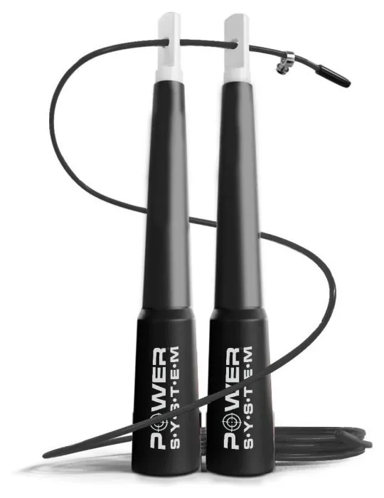 Скакалка швидкісна Power System PS-4033 Crossfit Jump Rope Black (2,8m.)
