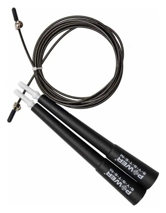 Скакалка швидкісна Power System PS-4033 Crossfit Jump Rope Black (2,8m.)