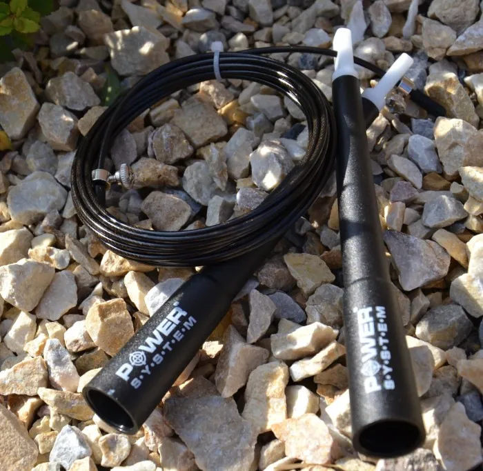 Скакалка швидкісна Power System PS-4033 Crossfit Jump Rope Black (2,8m.)
