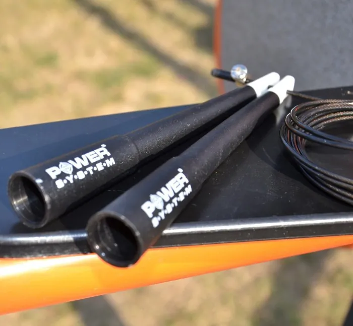 Скакалка швидкісна Power System PS-4033 Crossfit Jump Rope Black (2,8m.)