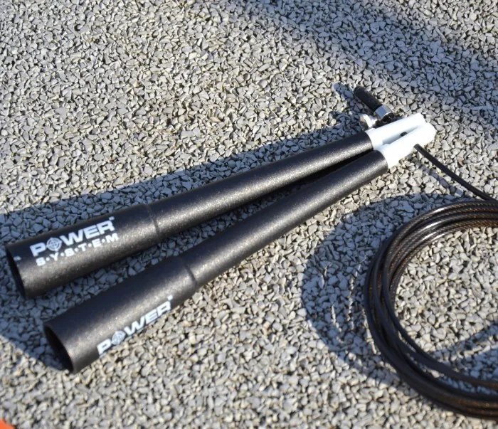 Скакалка швидкісна Power System PS-4033 Crossfit Jump Rope Black (2,8m.)