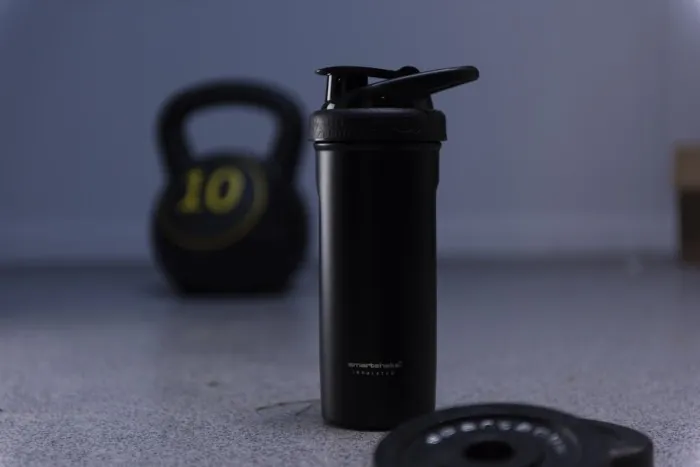 Шейкер спортивний SmartShake металевий Insulated Steel 750ml Black