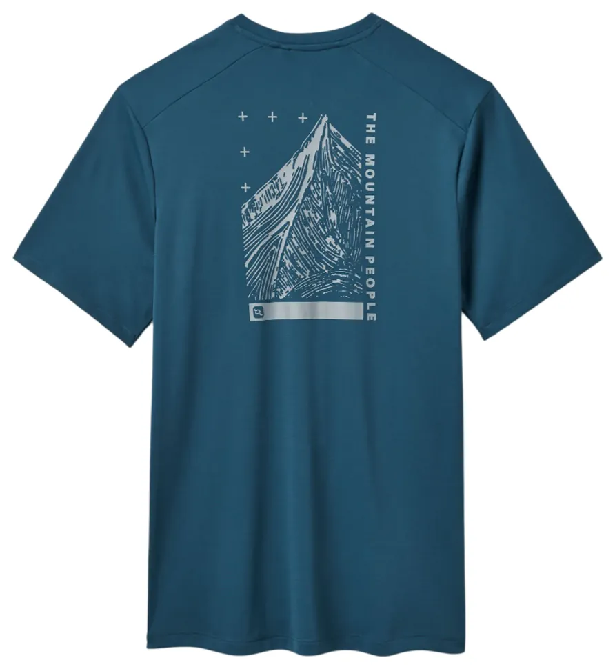 Футболка чоловіча Rab Force Esker Tee, Tempest Blue, L (SHM_RB QCC-62-TMB-LRG)