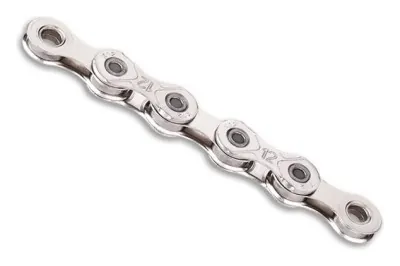 Цепь 126 л. 1/2"x11/128 KMC X12 NPNP Waxed Chain, Silver/Silver