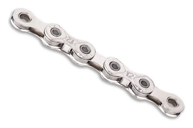 Цепь 126 л. 1/2"x11/128 KMC X12 NPNP Waxed Chain, Silver/Silver