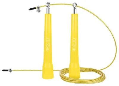 Скакалка швидкісна для кросфіту 4FIZJO Standard+ Yellow (P-5907739311535)