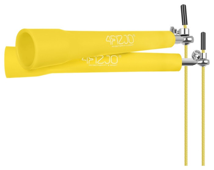 Скакалка швидкісна для кросфіту 4FIZJO Standard+ Yellow (P-5907739311535)