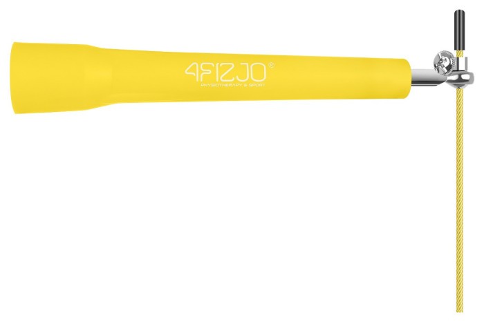 Скакалка швидкісна для кросфіту 4FIZJO Standard+ Yellow (P-5907739311535)