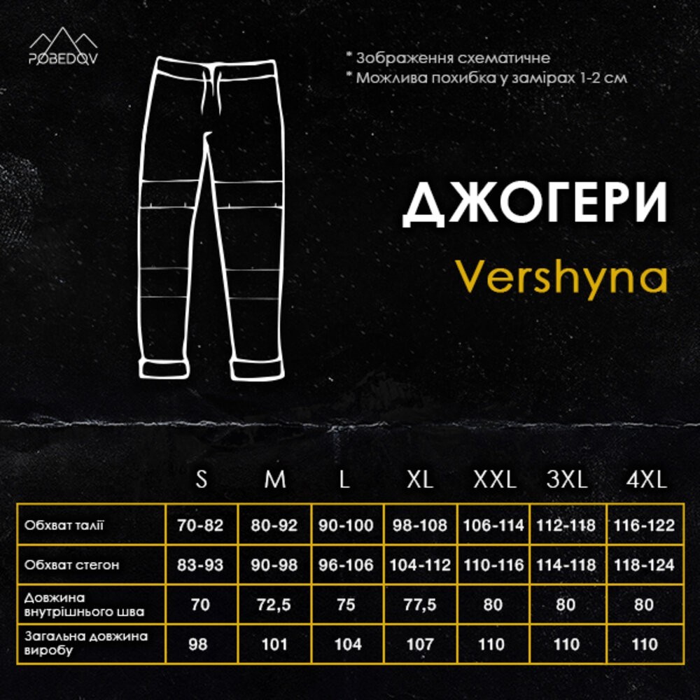 Мужские брюки джогеры с карманами бежевые Pobedov Vershyna