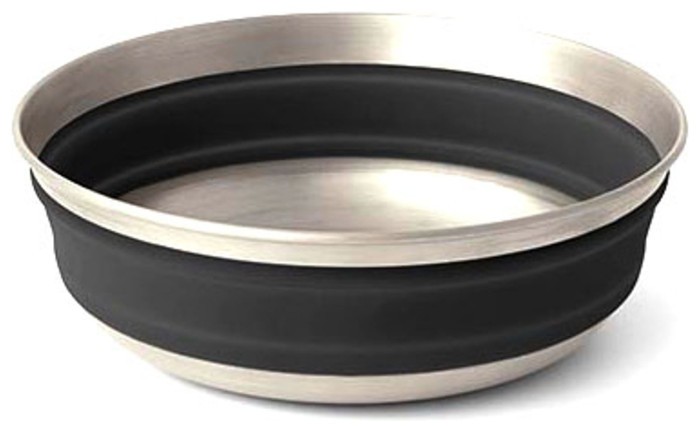 Миска складная Sea to Summit Detour Stainless Steel Collapsible Bowl, Beluga Black, M