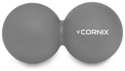 Массажный мяч Cornix Lacrosse DuoBall 6.3 x 12.6 см XR-0115 Grey