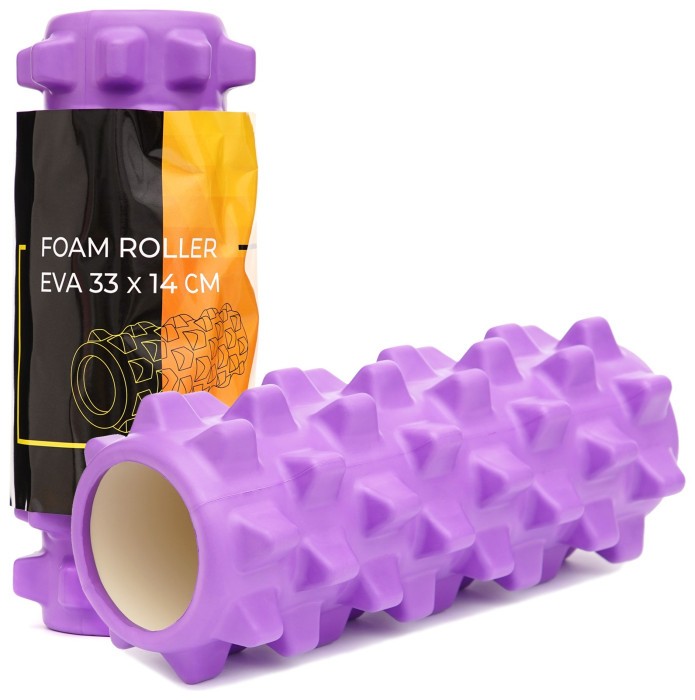 Масажний ролик Cornix EVA 33 x 14 см (валик, роллер) XR-0322 Violet