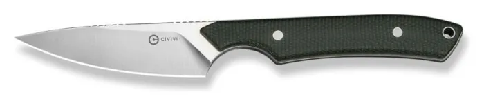 Ніж фіксований кишеньковий Civivi High Grass Field Knife (7,4 см) 14C28N / Micarta зелений з чохлом