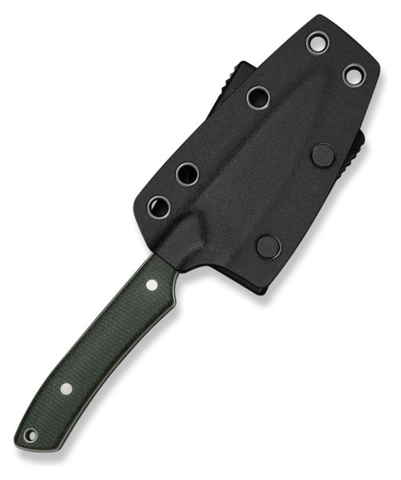 Ніж фіксований кишеньковий Civivi High Grass Field Knife (7,4 см) 14C28N / Micarta зелений з чохлом