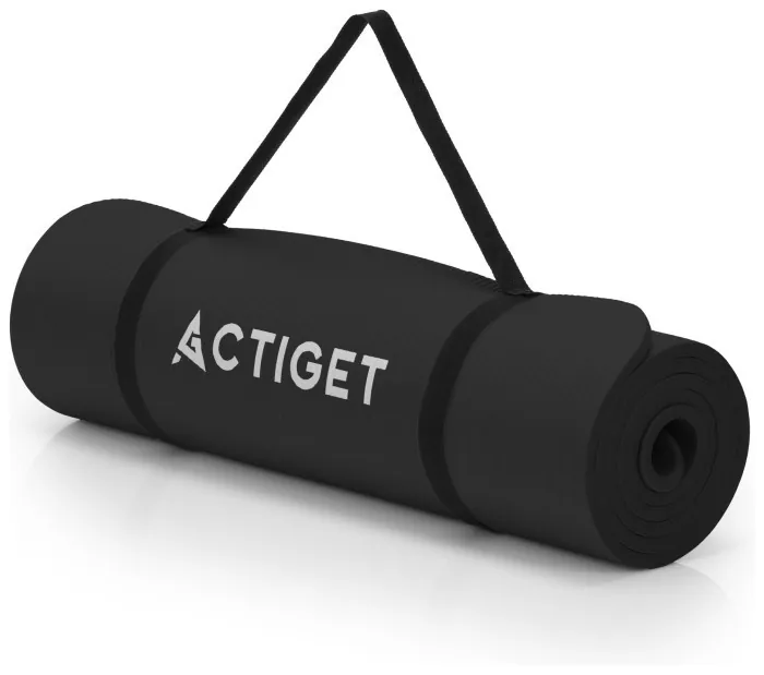 Килимок спортивний Actiget NBR 183 x 61 x 1.5 cм для йоги та фітнесу ACT0016 Black