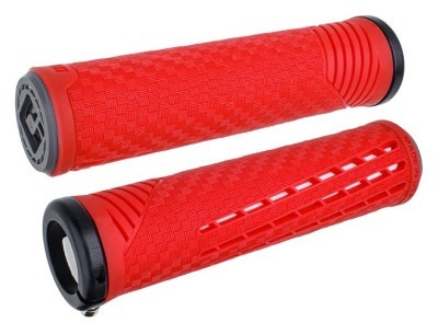 Грипси ODI CF Grip v2.1 Lock-On Red / White