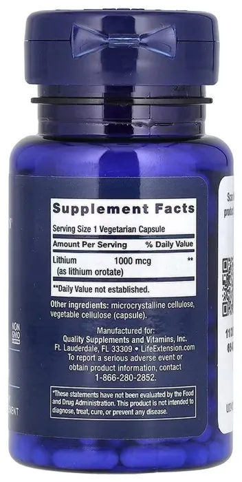 Lithium 1000 mcg - 100 caps
