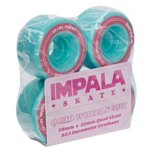 Impala колеса для роликов 4 Pack - Aqua