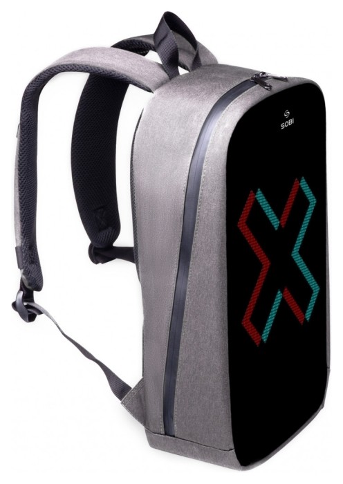 Рюкзак Sobi Pixel Max SB9703 Gray с LED экраном