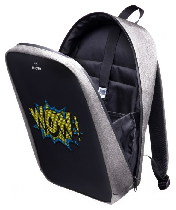 Рюкзак Sobi Pixel Max SB9703 Gray с LED экраном
