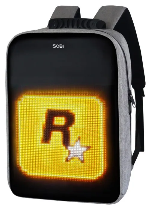 Рюкзак Sobi Pixel Max SB9703 Gray з LED екраном