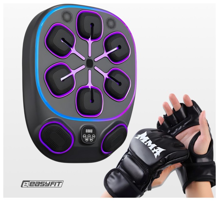 Настенный боксерский тренажер EasyFit с аперкотами (музыкальный бокс)
