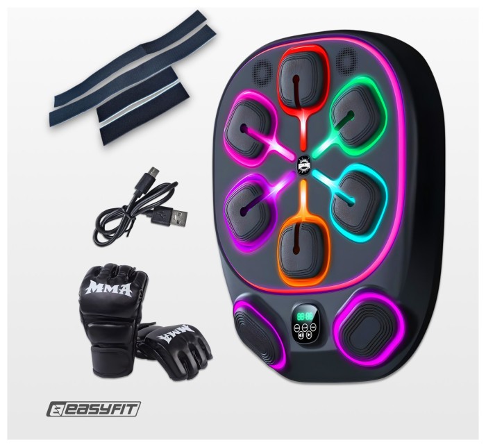 Настенный боксерский тренажер EasyFit с аперкотами (музыкальный бокс)
