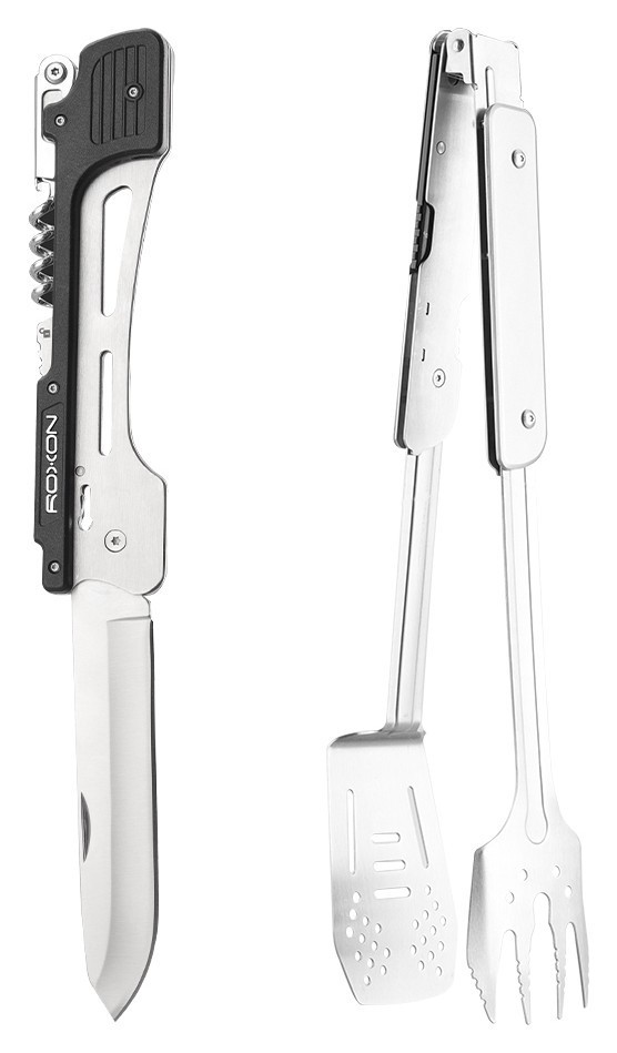 Компактный набор для барбекю Roxon S601 металлический.