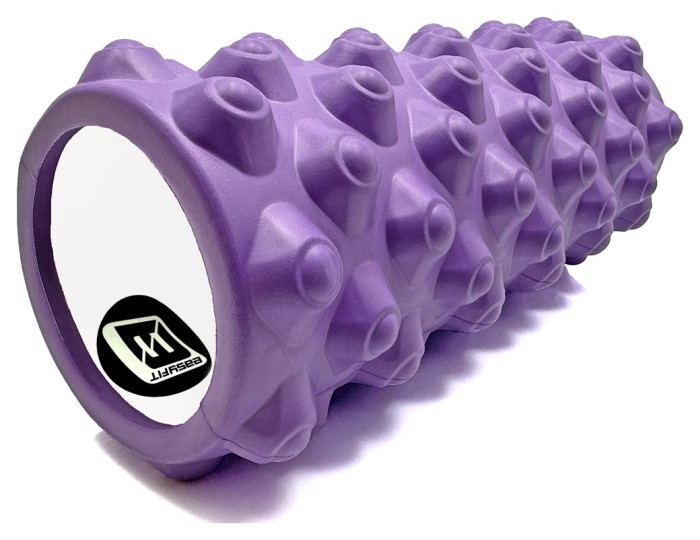 Масажний ролик EasyFit Grid Roller Extreme 33 см Фіолетовий
