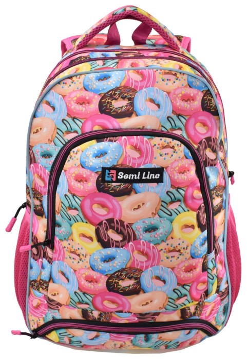 Рюкзак дитячий Semi Line 19 Rose Donats Print (J4674-4)