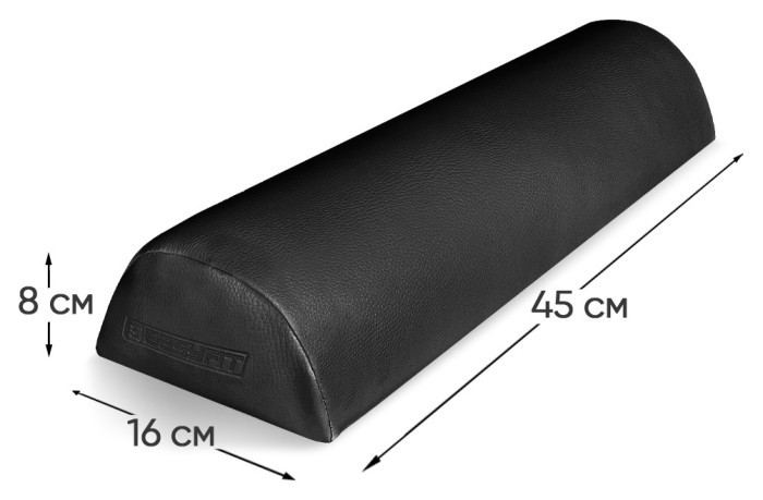 Напіввалик Easyfit 45 см для масажного столу Чорний