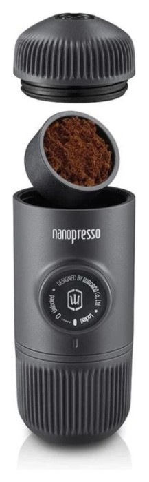 Портативная эспрессо-кофеварка Wacaco Nanopresso с адаптером для капсул, механическая, для молотого кофе