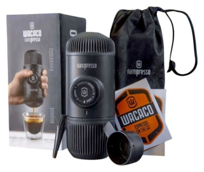 Портативная эспрессо-кофеварка Wacaco Nanopresso с адаптером для капсул, механическая, для молотого кофе