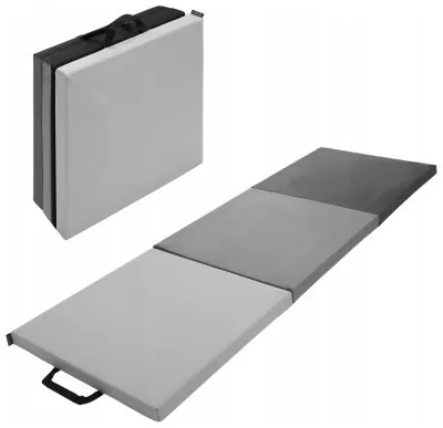 Мат гімнастичний складний 4FIZJO 180 x 60 x 5 см Black/Grey (P-5907739319692)