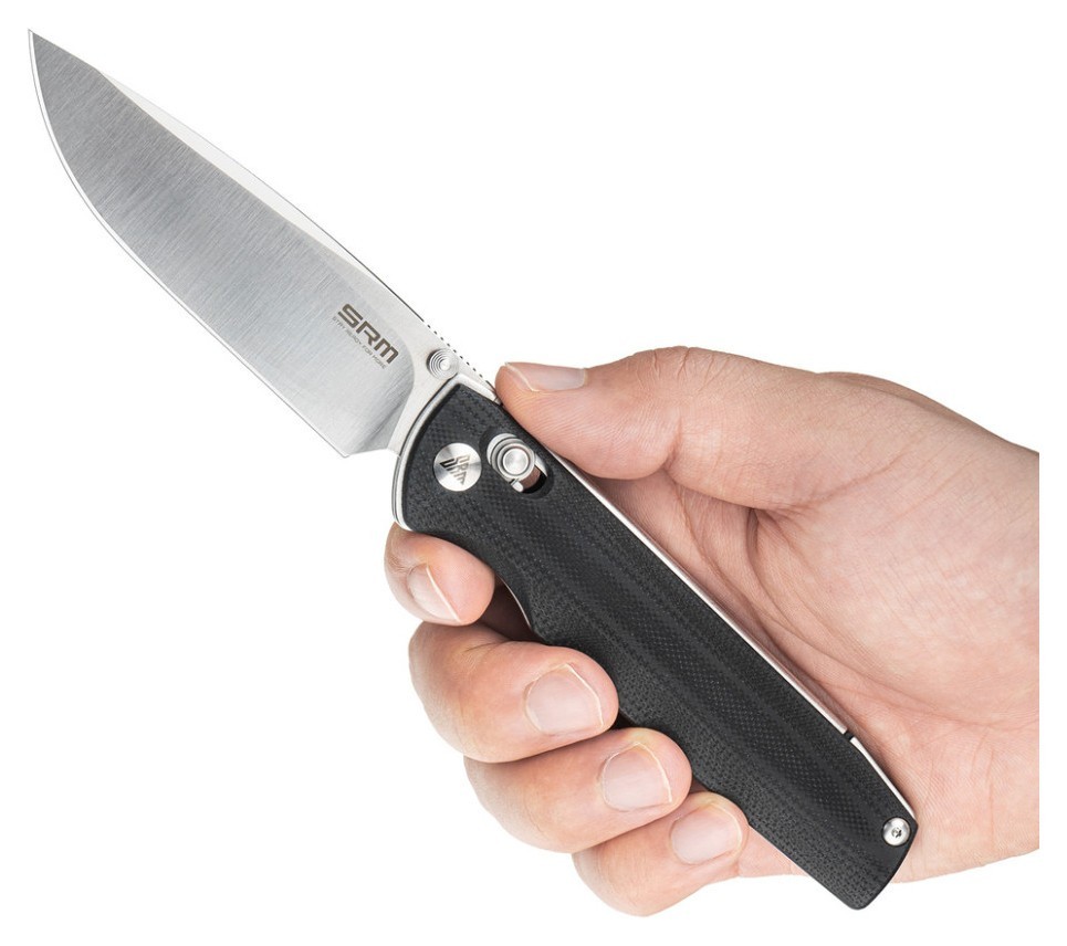 Ніж складаний SRM Terrier 258L-GB, чорний, укр, укр