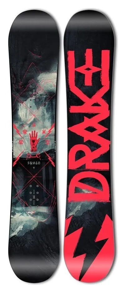 Сноуборд Drake SQUAD 157 Black/red (76271007) O (157 см black, red)